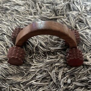 Wooden Handheld Massager - Brown